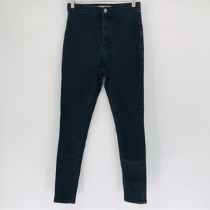 Topshop Moto High Rise Joni Jeans Black Size 32